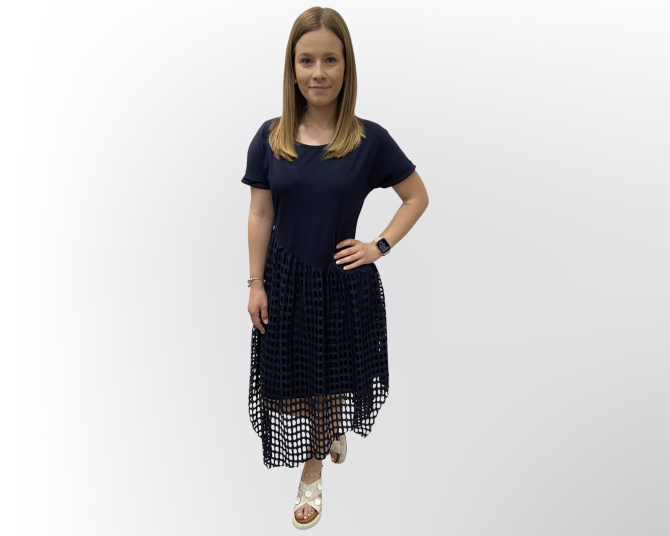 OBLEKA KARMEN MODRA - Image 3