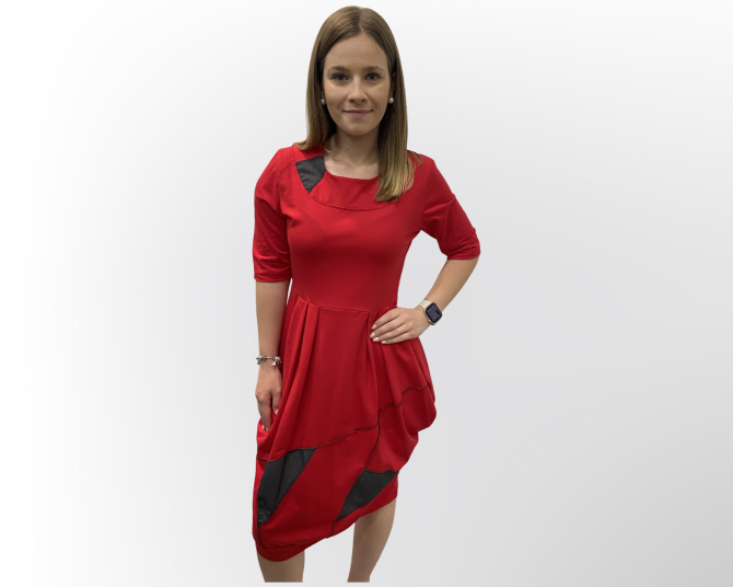OBLEKA KIANA RDEČA - Image 2