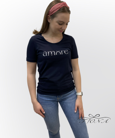 MAJICA AMORE ČRNA