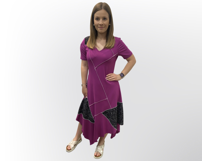 OBLEKA EVIJA LILA - Image 3