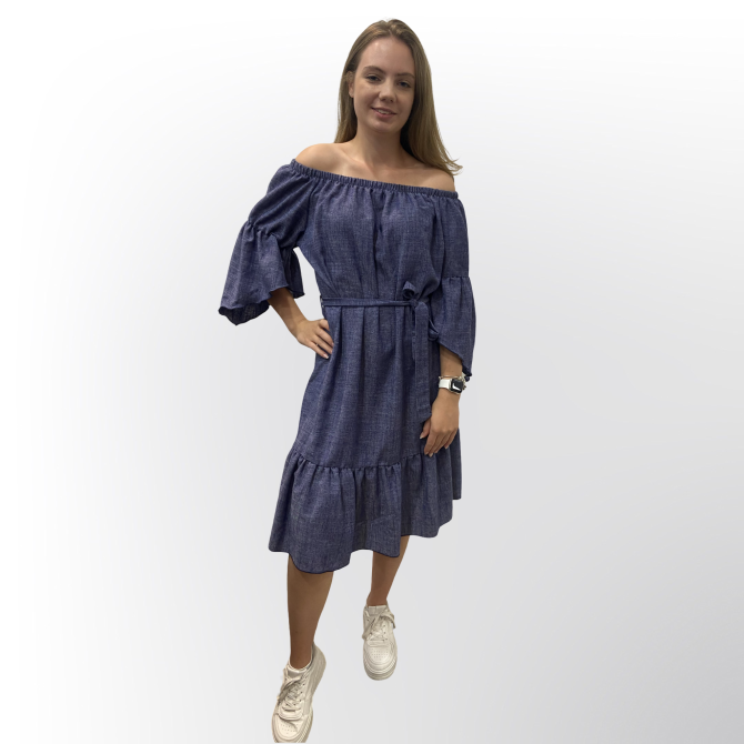 OBLEKA NERINA JEANS - Image 3