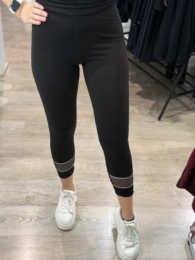 LEGICE PAULA 7/8 ČRNO SREBRNE - slika 3