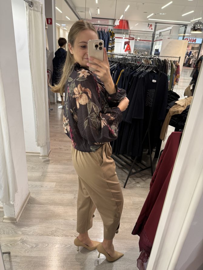 BLUZA OLIVA RJAVA - slika 3