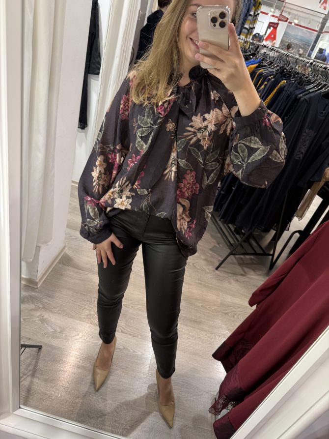 BLUZA OLIVA RJAVA - slika 2
