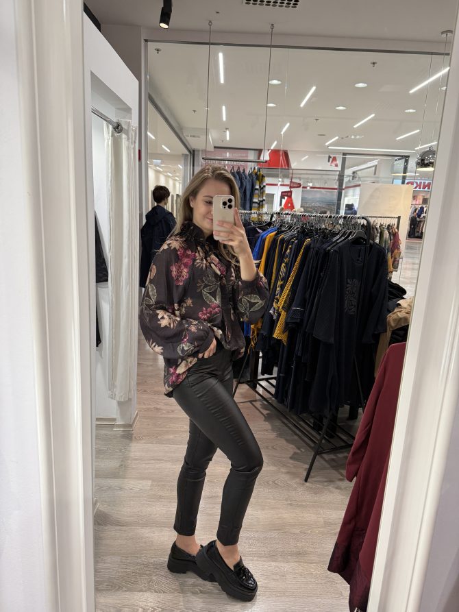 BLUZA OLIVA RJAVA - slika 4