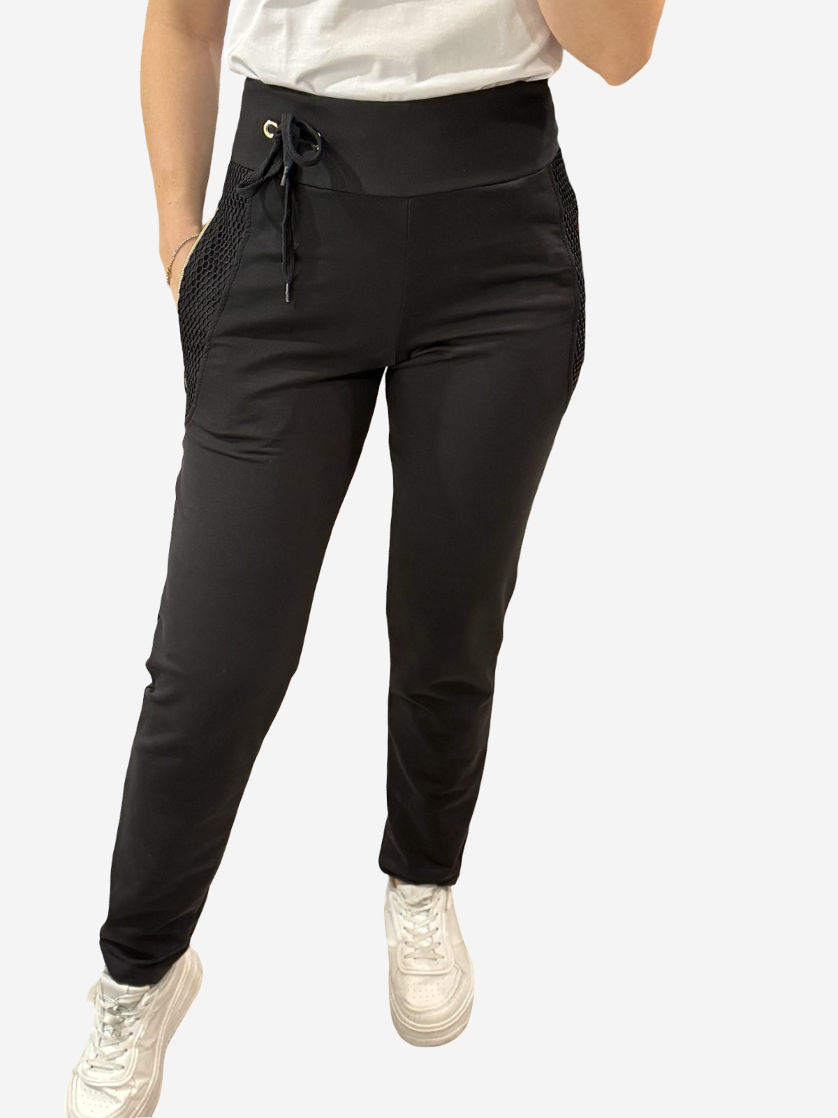 HLAČE ALI ČRNO SREBRNE