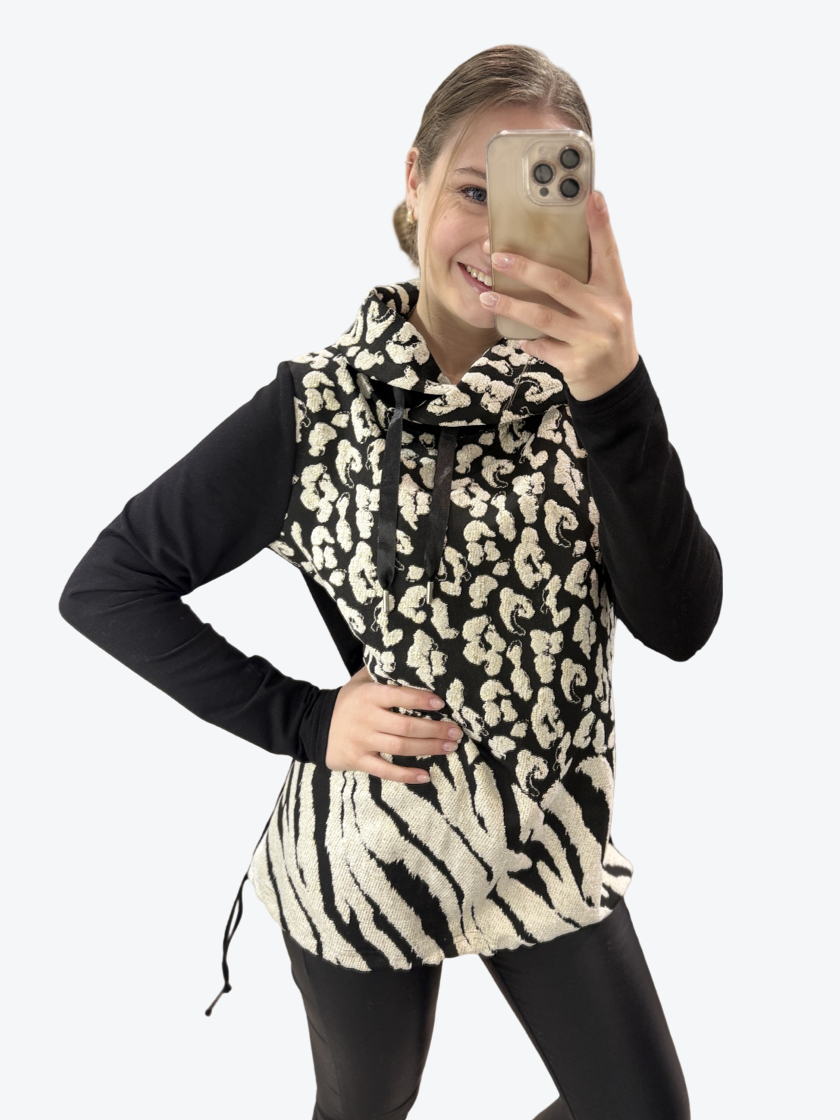 TUNIKA ARJA ČRNO BELA