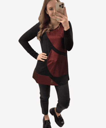 TUNIKA DEA ČRNO RDEČA