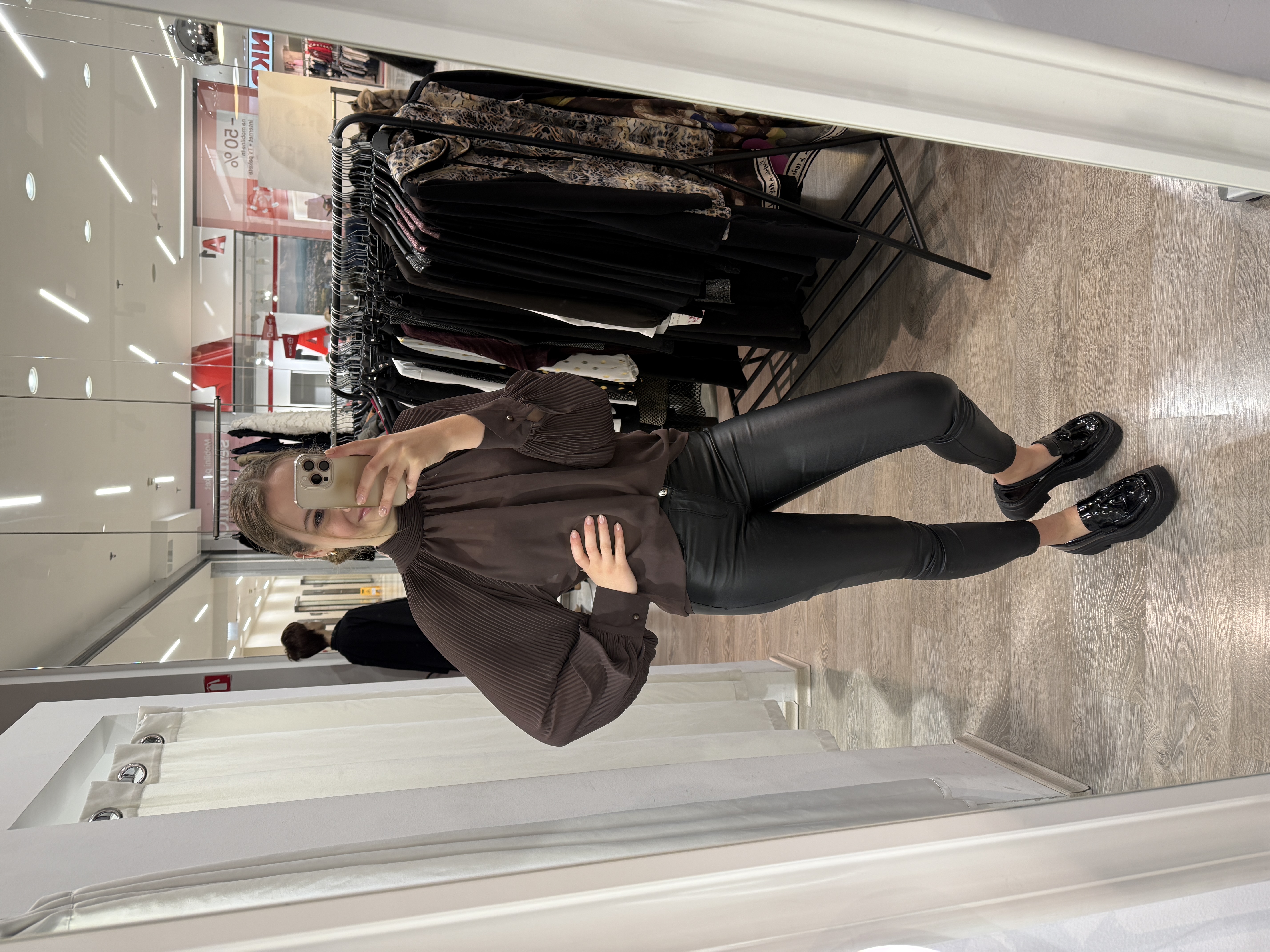 BLUZA MAGDA TEMNO RJAVA - slika 3