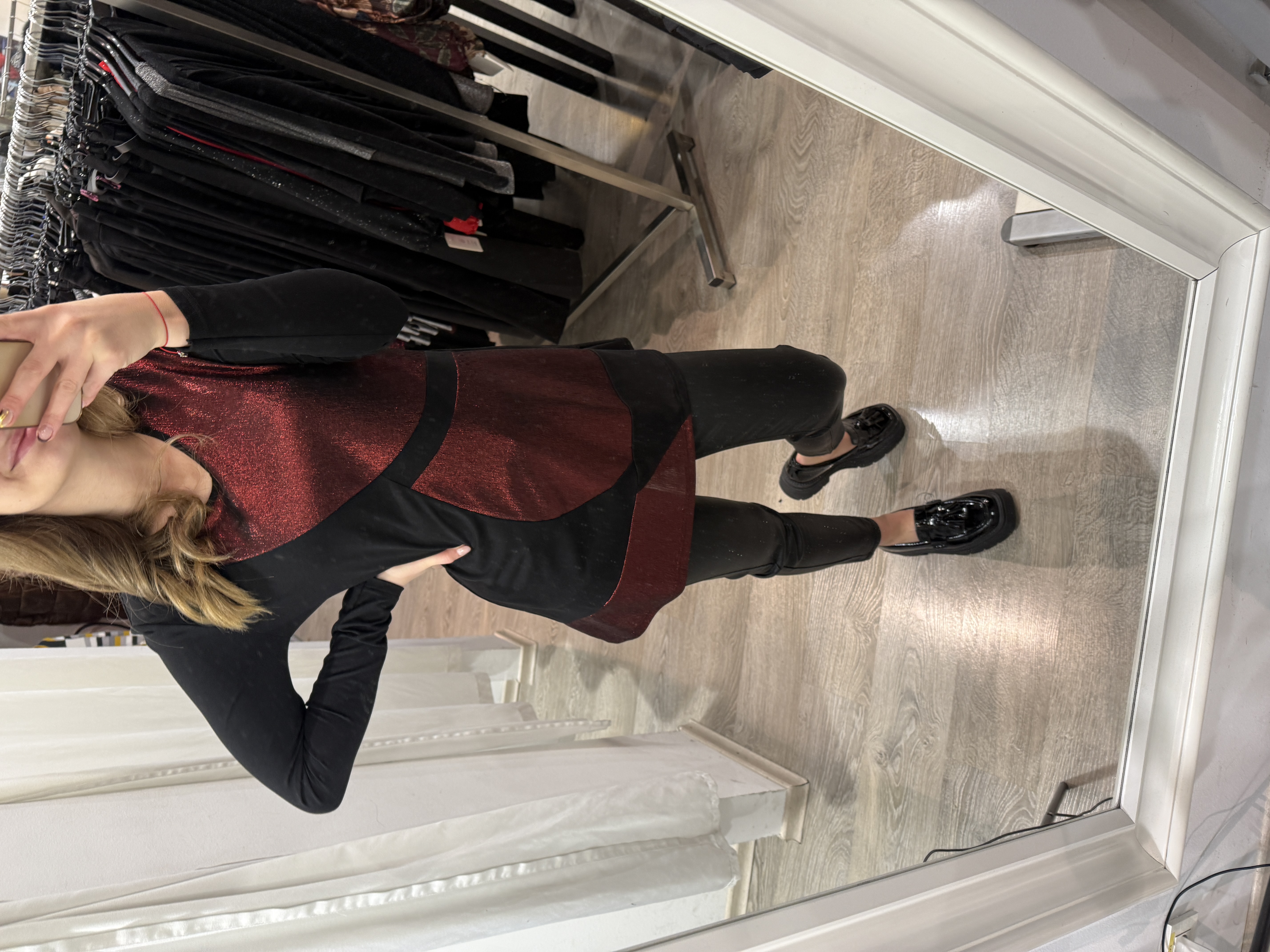 TUNIKA DEA ČRNO RDEČA - slika 3