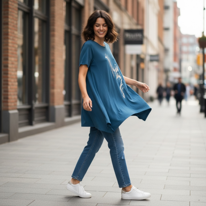 TUNIKA IRINA MODRA - slika 2