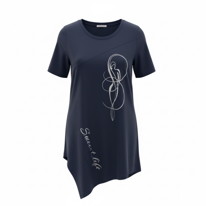 TUNIKA LITA KRATKA MODRA - slika 2